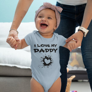 I Love My Daddy - baby bodysuit, baby gift, baby Bodysuit