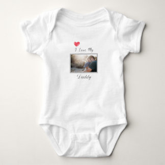 I LOVE MY DADDY BABY BODYSUIT PERSONALIZED PHOTO