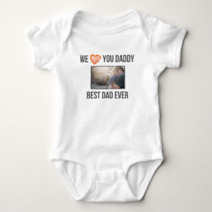 I LOVE MY DADDY BABY CLOTHES CUSTOM PHOTO BODYSUIT