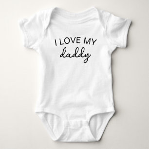 I Love My Daddy bodysuit Pregnancy Announcement bo