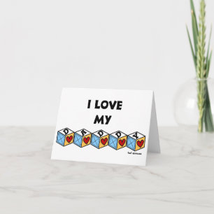 I love my Daddy - Father's Day card