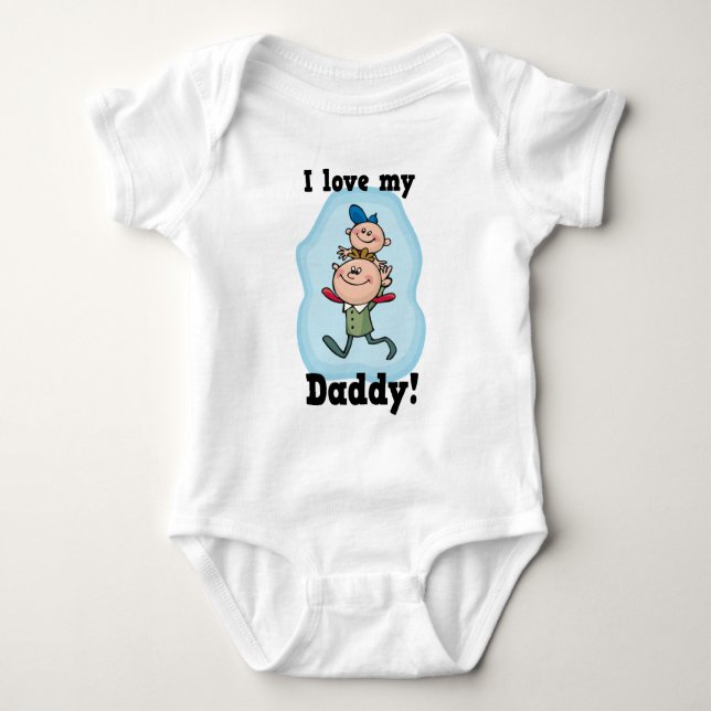 I Love my Daddy t-shirt Baby Bodysuit (Front)