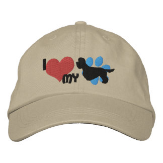 I Love my Dandie Dinmont Terrier Embroidered Hat