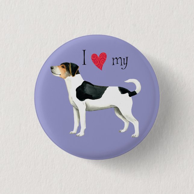 I Love my Danish-Swedish Farmdog Button (Front)