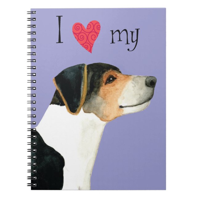 I Love my Danish–Swedish Farmdog Notebook (Front)