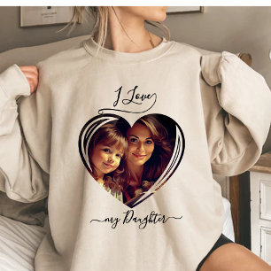 I love my daughter Custom Photo Tri-Blend Shirt