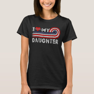 I Love My Daughter Is My Heartbeat Valentines Day T-Shirt