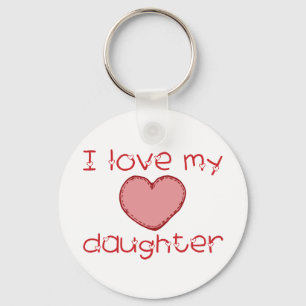 I love my daughter key ring