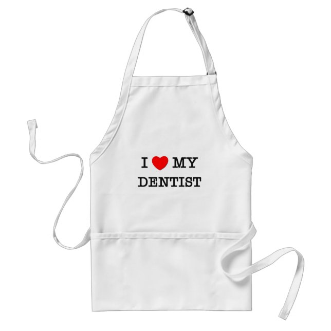 I Love My DENTIST Standard Apron (Front)