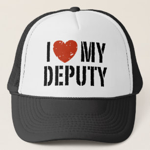 I Love My Deputy Trucker Hat