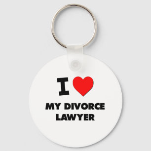 I love My Divorce Lawyer Key Ring