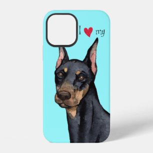 I Love my Doberman iPhone 12 Case