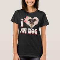 I Love My Dog Custom Black
