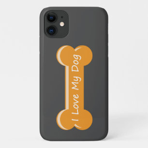 I Love My Dog   Dog Bone Case-Mate iPhone Case