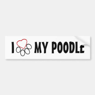 I Love My Dog (fill in breed) Bumper Sticker