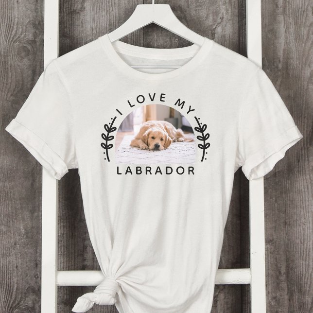 I Love My Dog Labrador Photo T-Shirt (Creator Uploaded)