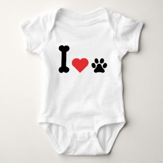 I Love My Dog Lover Baby Bodysuit Pet Parent Gift