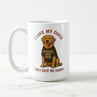 I love my dog mum gift coffee mug
