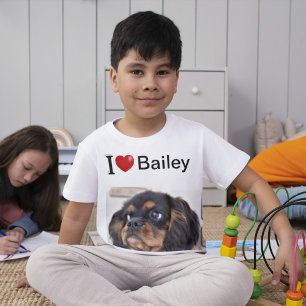 I Love My Dog personalised photo T-Shirt