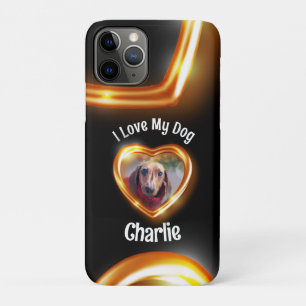 I Love My Dog Pet Glowing Heart Case-Mate iPhone Case