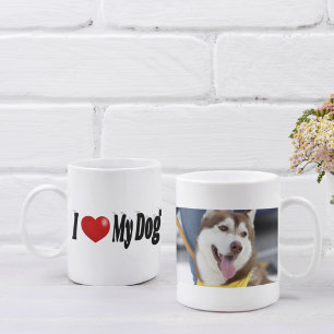 I Love My Dog photo Coffee Mug