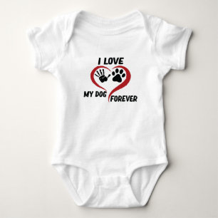 I love my dog throw pillow baby bodysuit