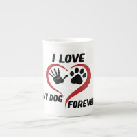 I love my dog throw pillow