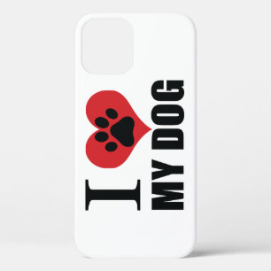 I love my dog throw pillow iPhone 12 case