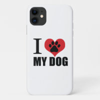 I love my dog throw pillow