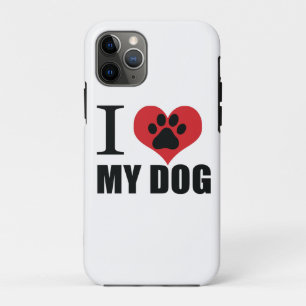 I love my dog throw pillow Case-Mate iPhone case