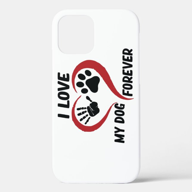 I love my dog throw pillow Case-Mate iPhone case (Back)