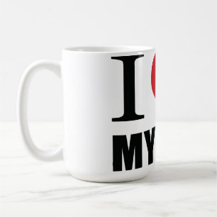 I love my dog throw pillow coffee mug