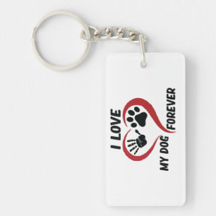 I love my dog throw pillow key ring