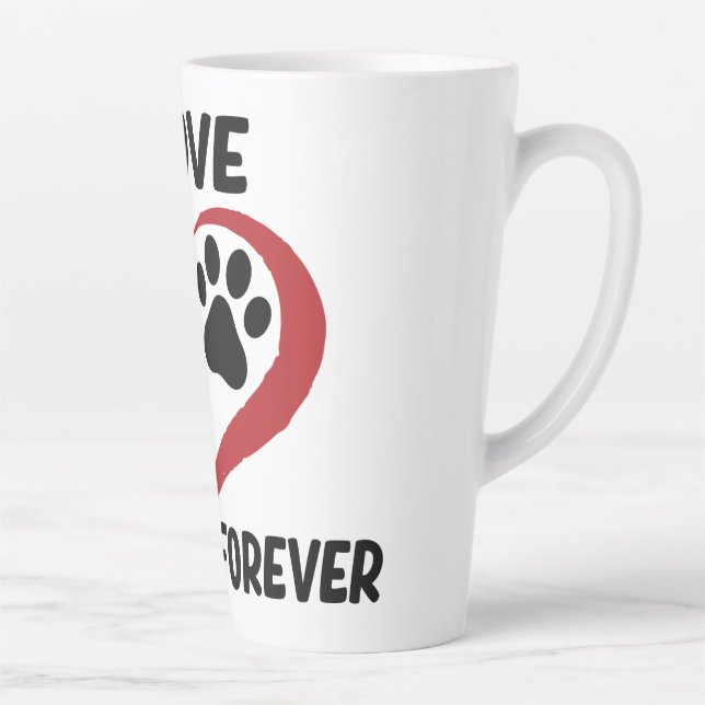 I love my dog throw pillow latte mug (Right)