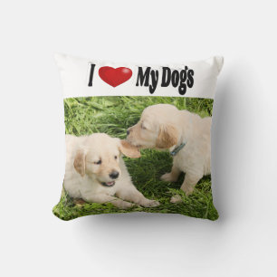 I Love My Dogs photo Cushion