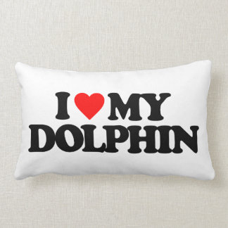 I LOVE MY DOLPHIN LUMBAR CUSHION