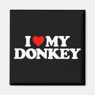 I LOVE MY DONKEY MAGNET