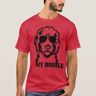 I Love My Doodle Goldendoodle Mom Labradoodle Dog  T-Shirt