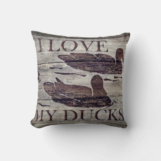 I love my ducks - pillow (Front)