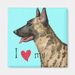 I Love my Dutch Shepherd Magnet