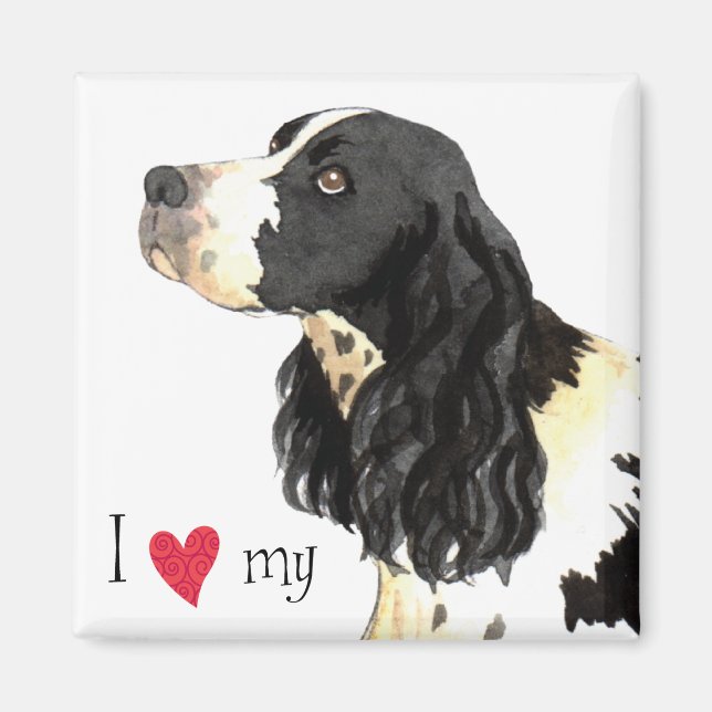 I Love my English Springer Spaniel Magnet (Front)
