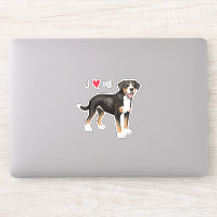 I Love my Entlebucher Mountain Dog Vinyl Sticker