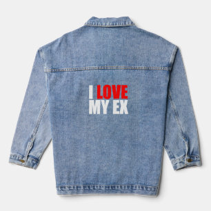 I love my ex denim jacket