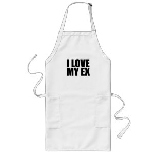 I love my ex long apron