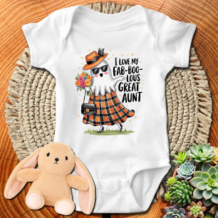 I Love My Fab-BOO-Lous Great Aunt Baby Bodysuit