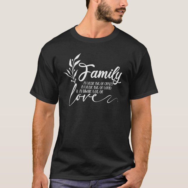 I Love My Family Families Gathering Reunion Matchi T-Shirt (Front)