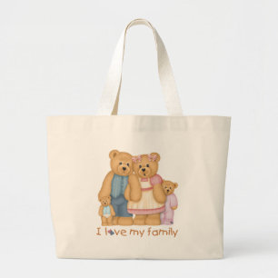 I Love My Family Tote Bag