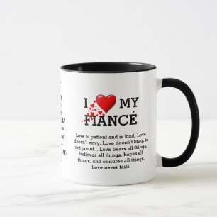 I LOVE MY FIANCÉ Custom Christian Mug