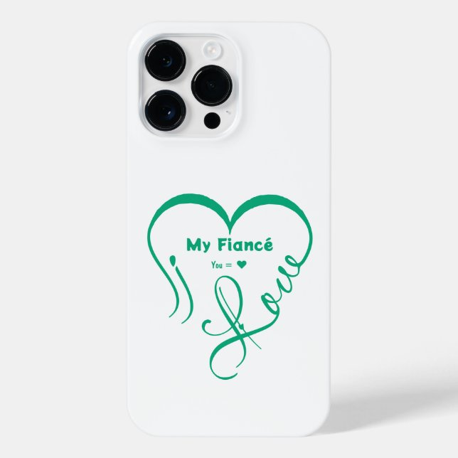 I Love My Fiancé • You = ♥ 🫳🏻💍 iPhone Case (Back)