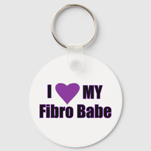 I love my Fibro Babe Key Ring